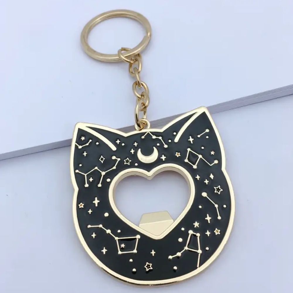 🔮 Cat Constellation Keychain Bottle Opener 🔮